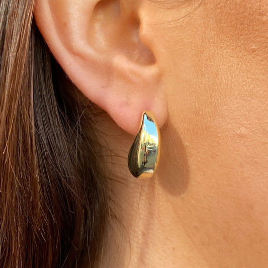 Sunshine Chunky J Hoop Earrings - John Ross Jewellers