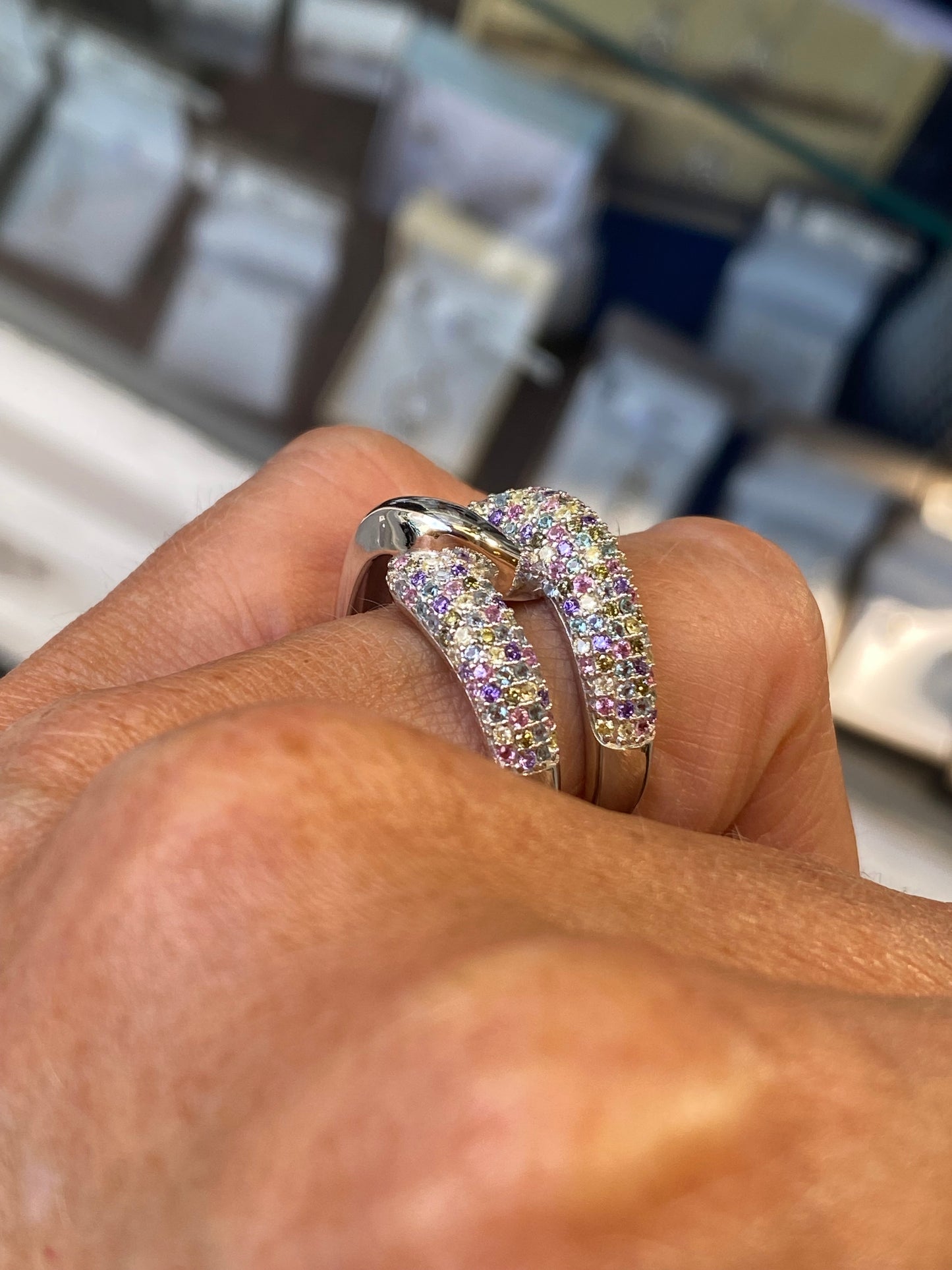 Silver Pastel Fusion Ring - John Ross Jewellers