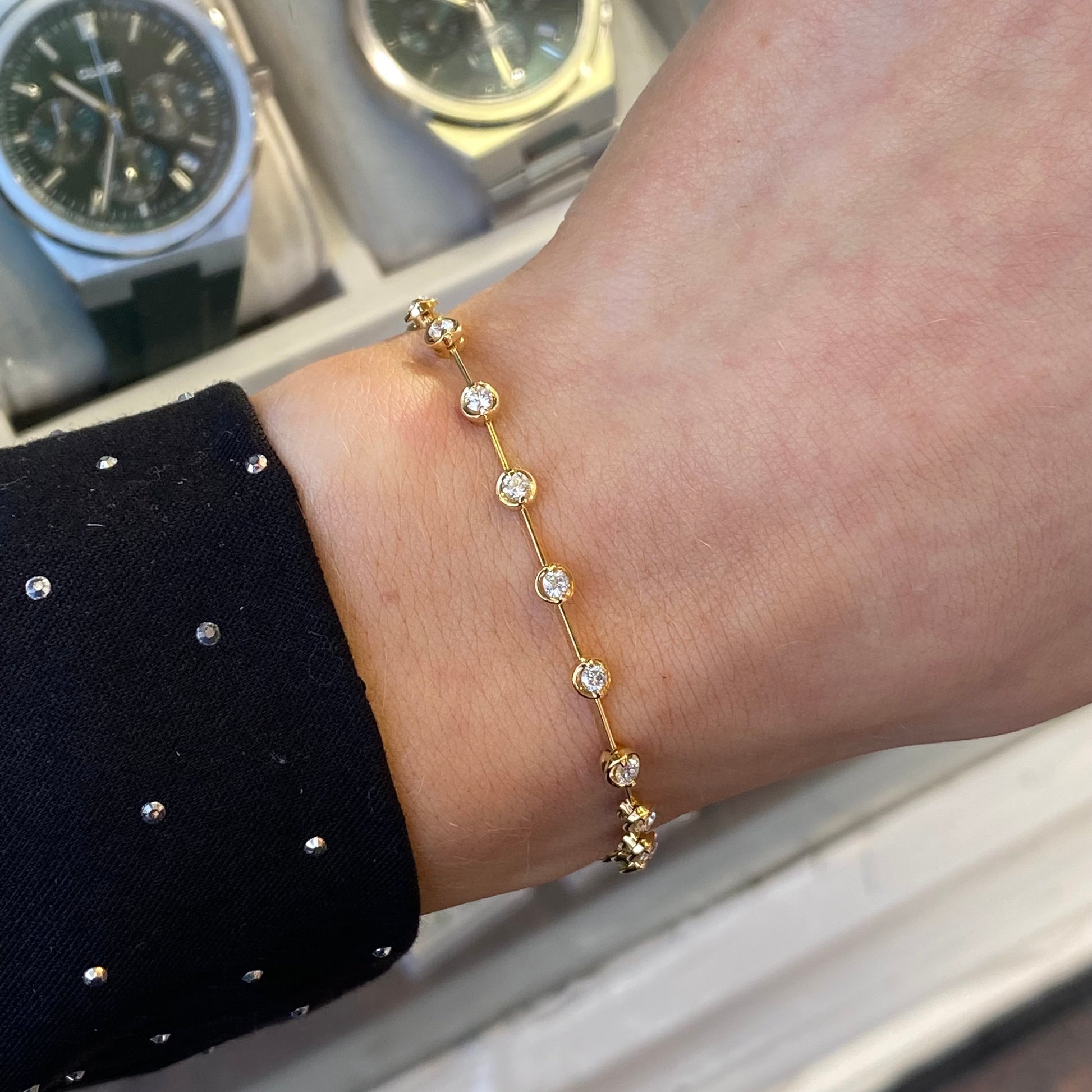 18ct Gold 1.00ct Diamond Bracelet - John Ross Jewellers