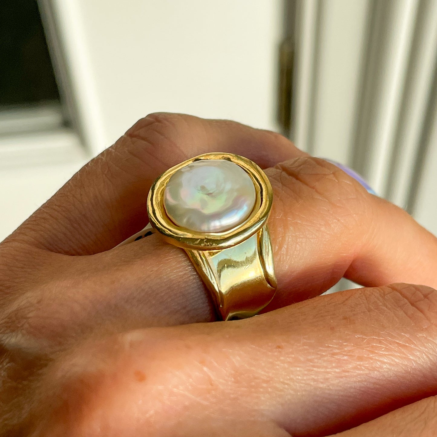 Baroque Pearl Ring - John Ross Jewellers