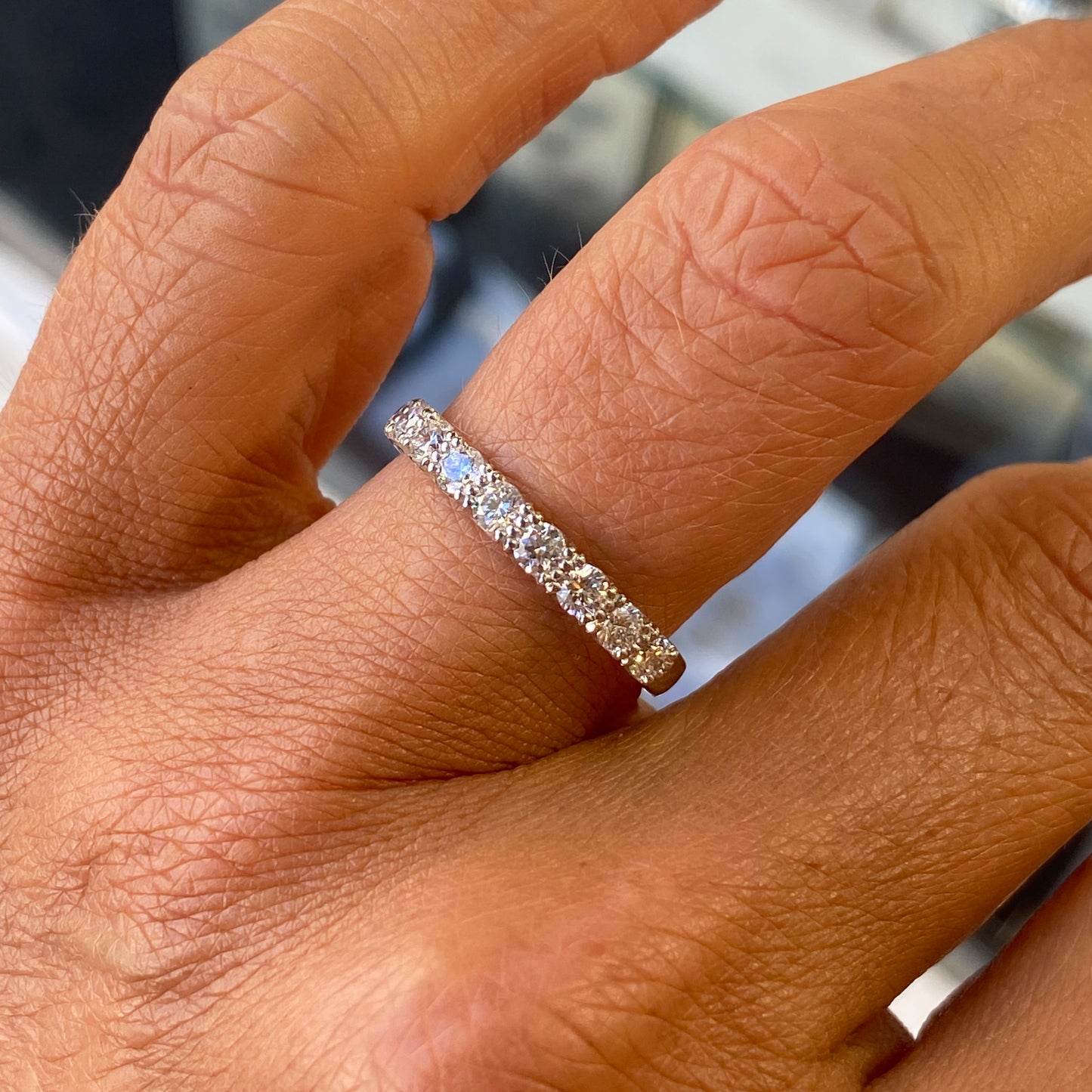 Platinum Diamond Set Wedding/Eternity Ring