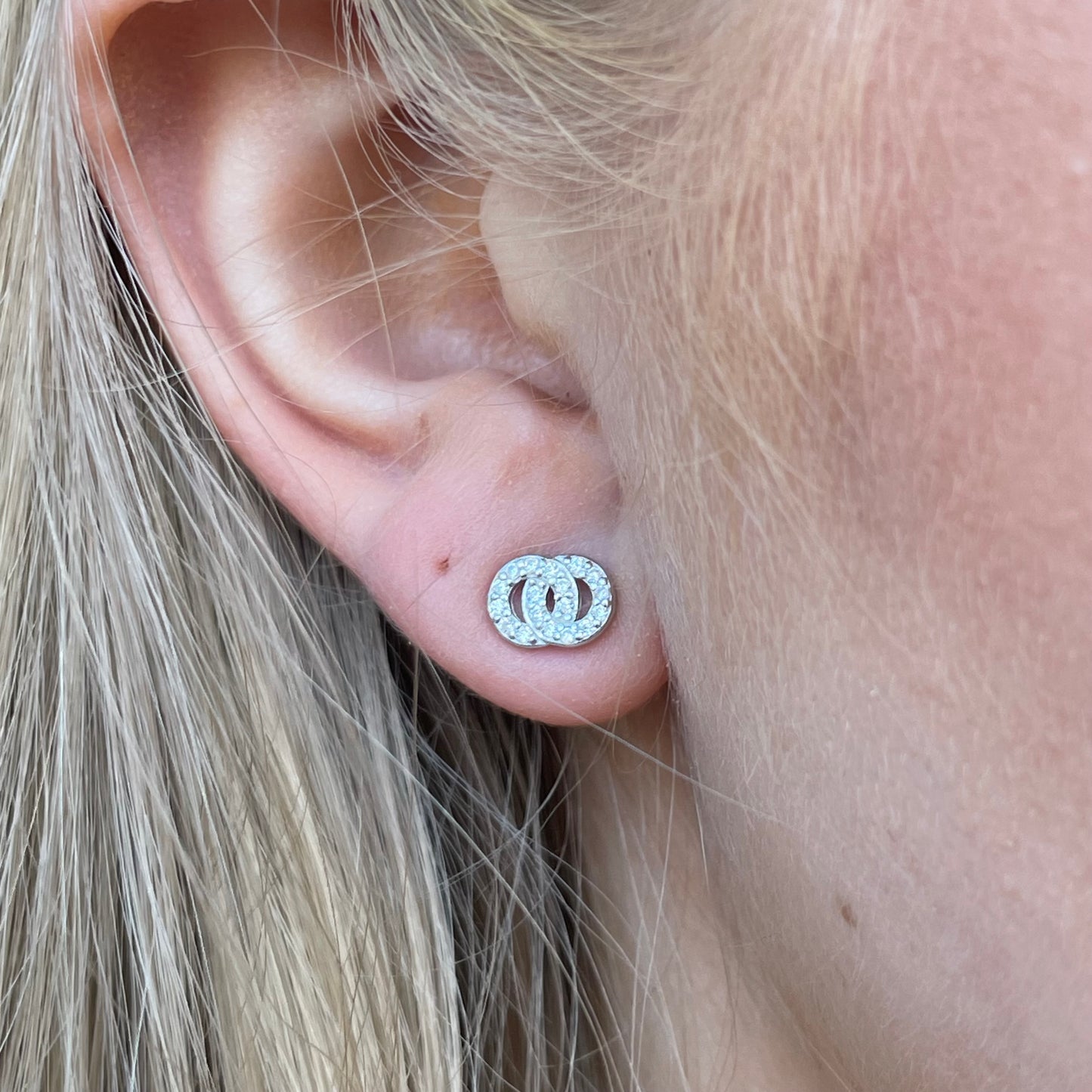 Silver CZ Earrings - John Ross Jewellers