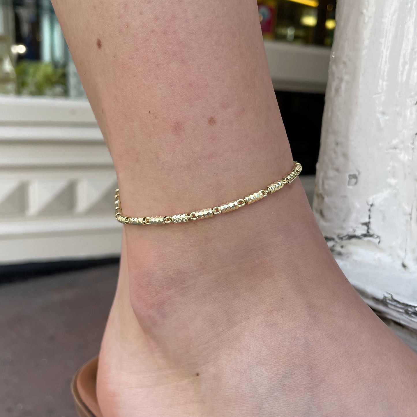 Sunshine Pretty Cylinders Anklet