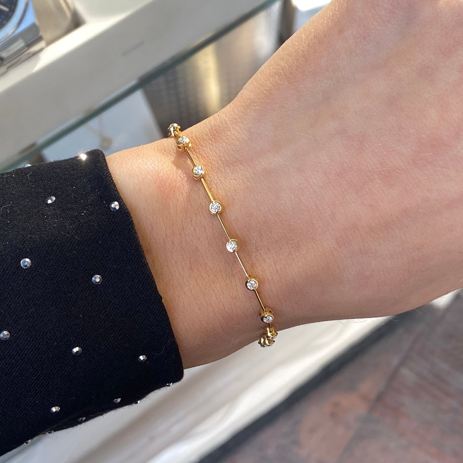 18ct Gold 0.50ct Diamond Bracelet - John Ross Jewellers