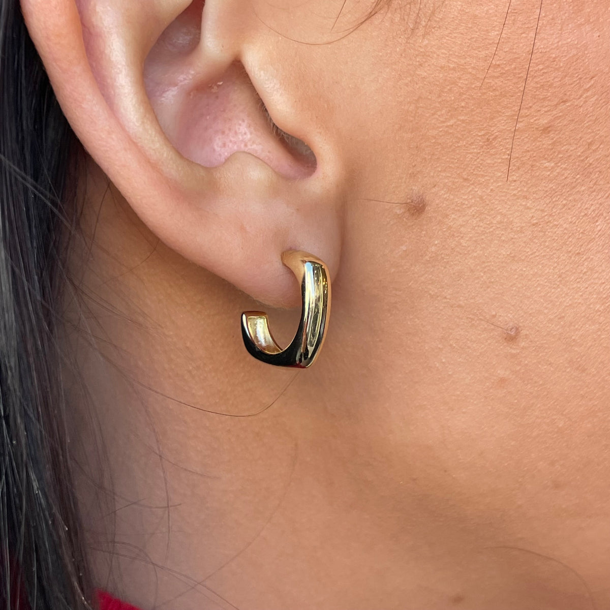 Sunshine Stunning Stud Hoop Earrings