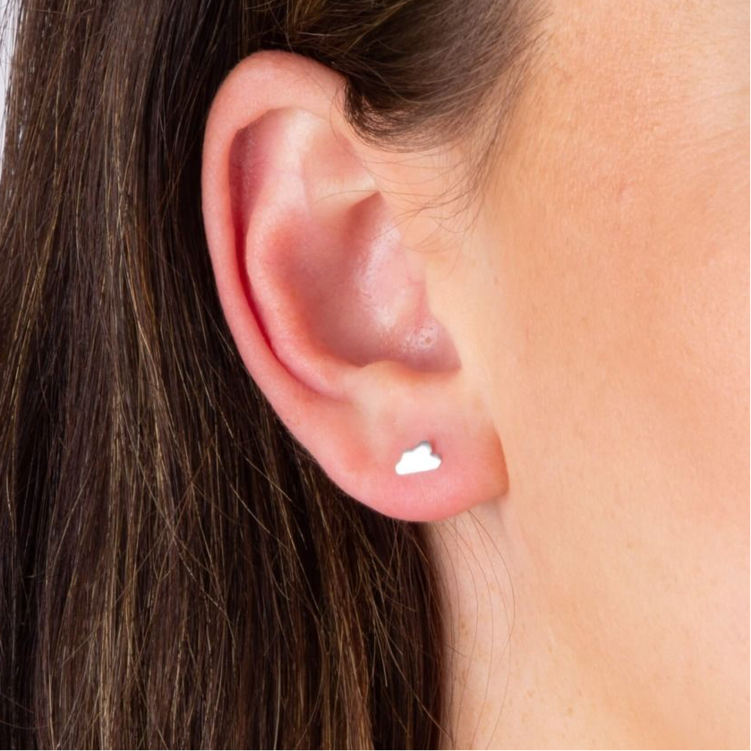 Floating Cloud Stud Earrings - John Ross Jewellers