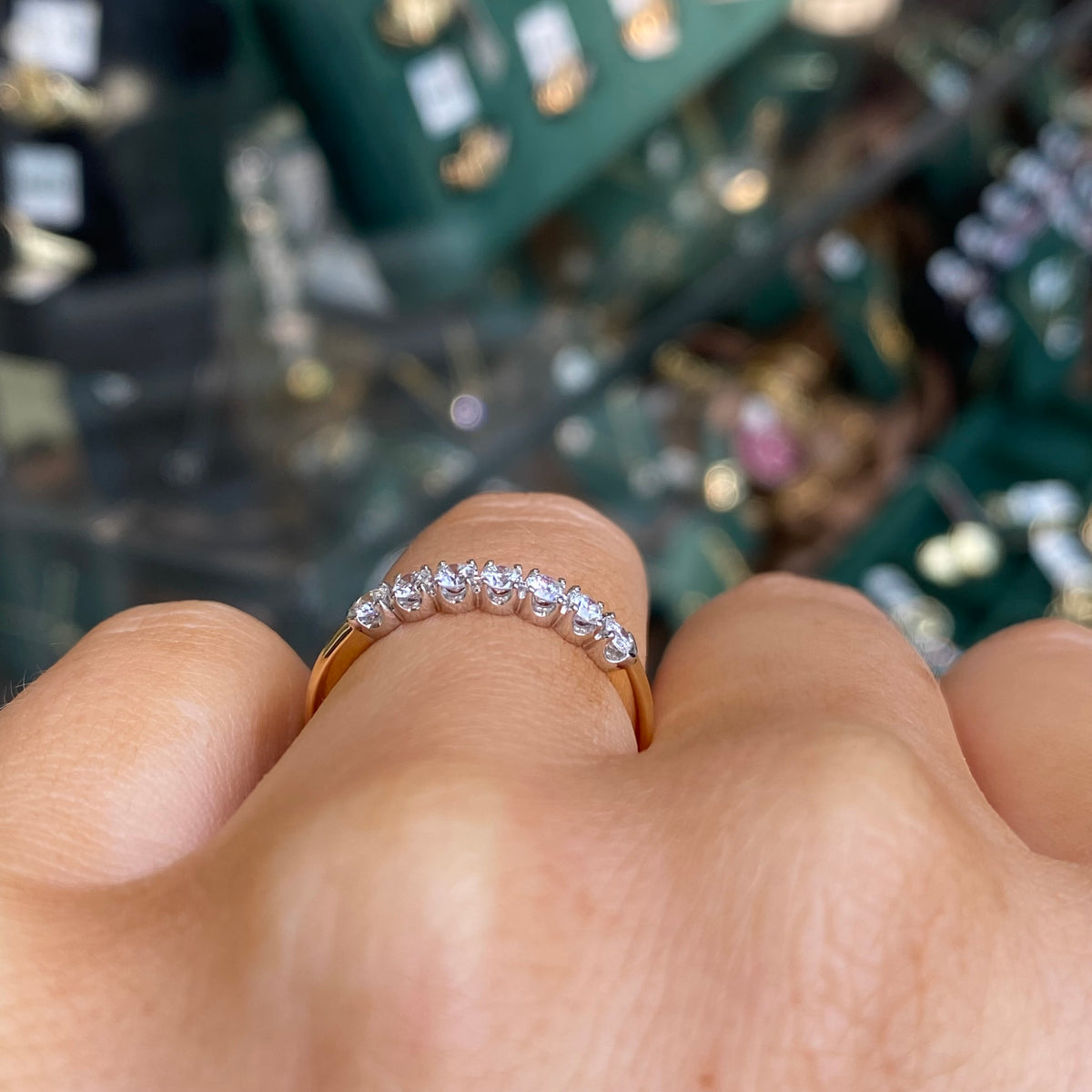 18ct Gold Diamond Set Wedding/Eternity Ring | 0.33ct