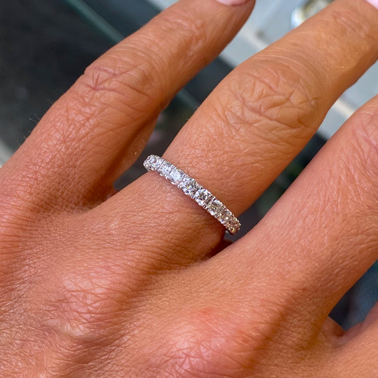 18ct White Gold Diamond Eternity Ring 0.68ct - John Ross Jewellers