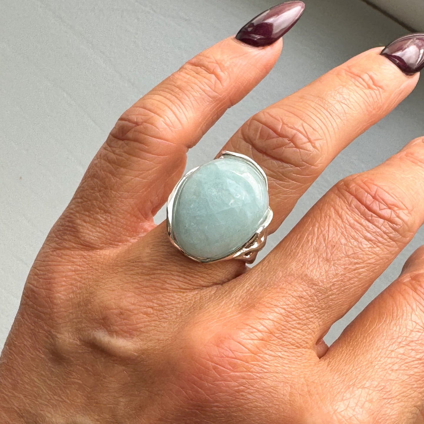 Aquamarine Ring | Oval