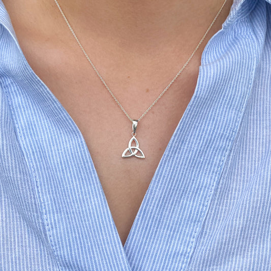 Silver Trinity Knot Necklace - John Ross Jewellers