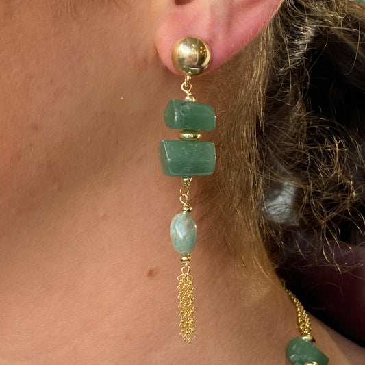 Baroque Drop Earrings | Istro | Jade