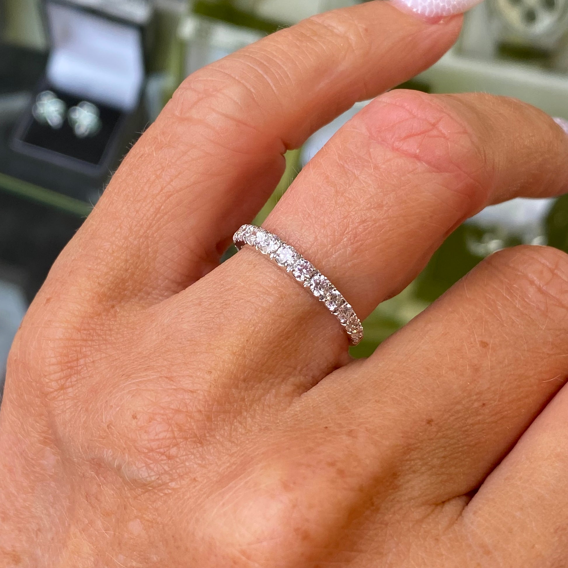 18ct Gold Diamond Eternity Ring 0.68ct | Graduated - John Ross Jewellers