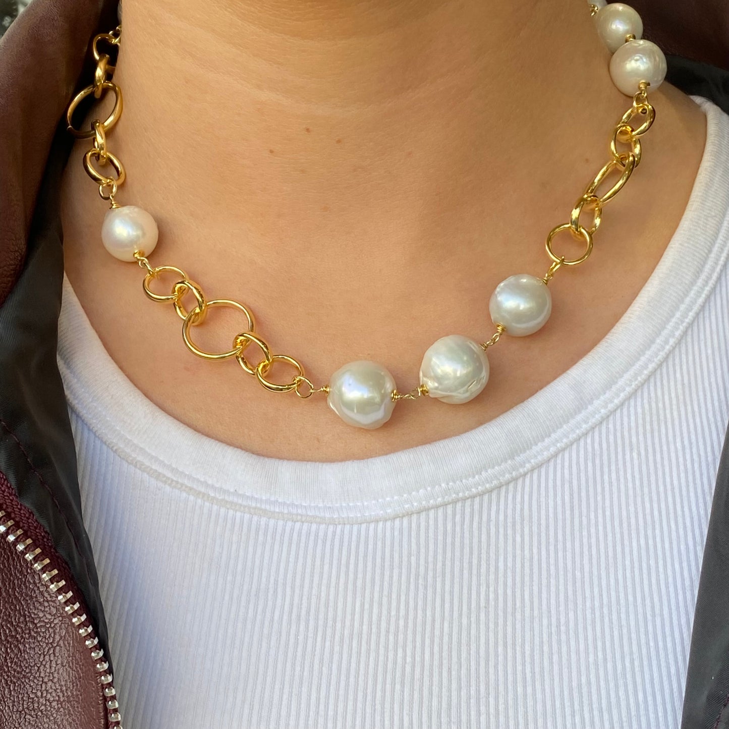 Baroque Necklace | Idra | Freshwater Pearl