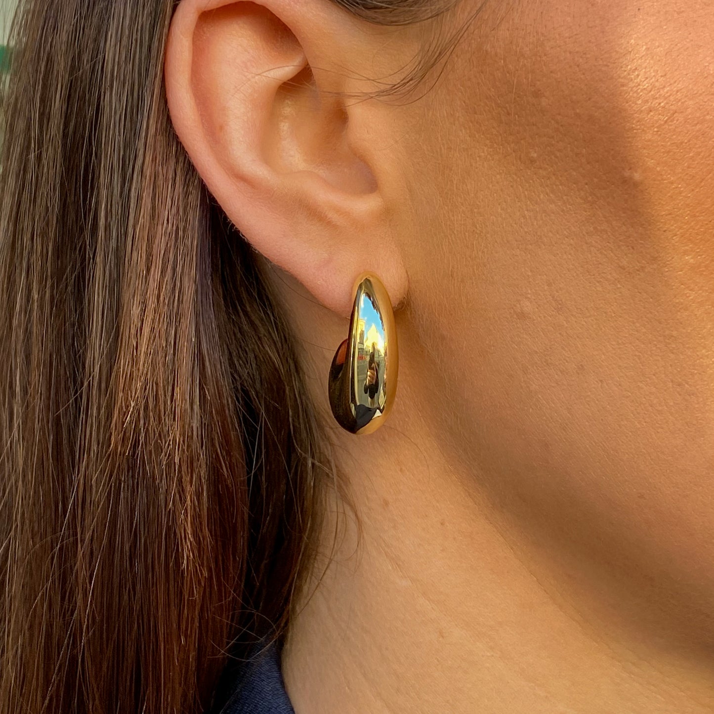 Sunshine Chunky Hoop Earrings - John Ross Jewellers