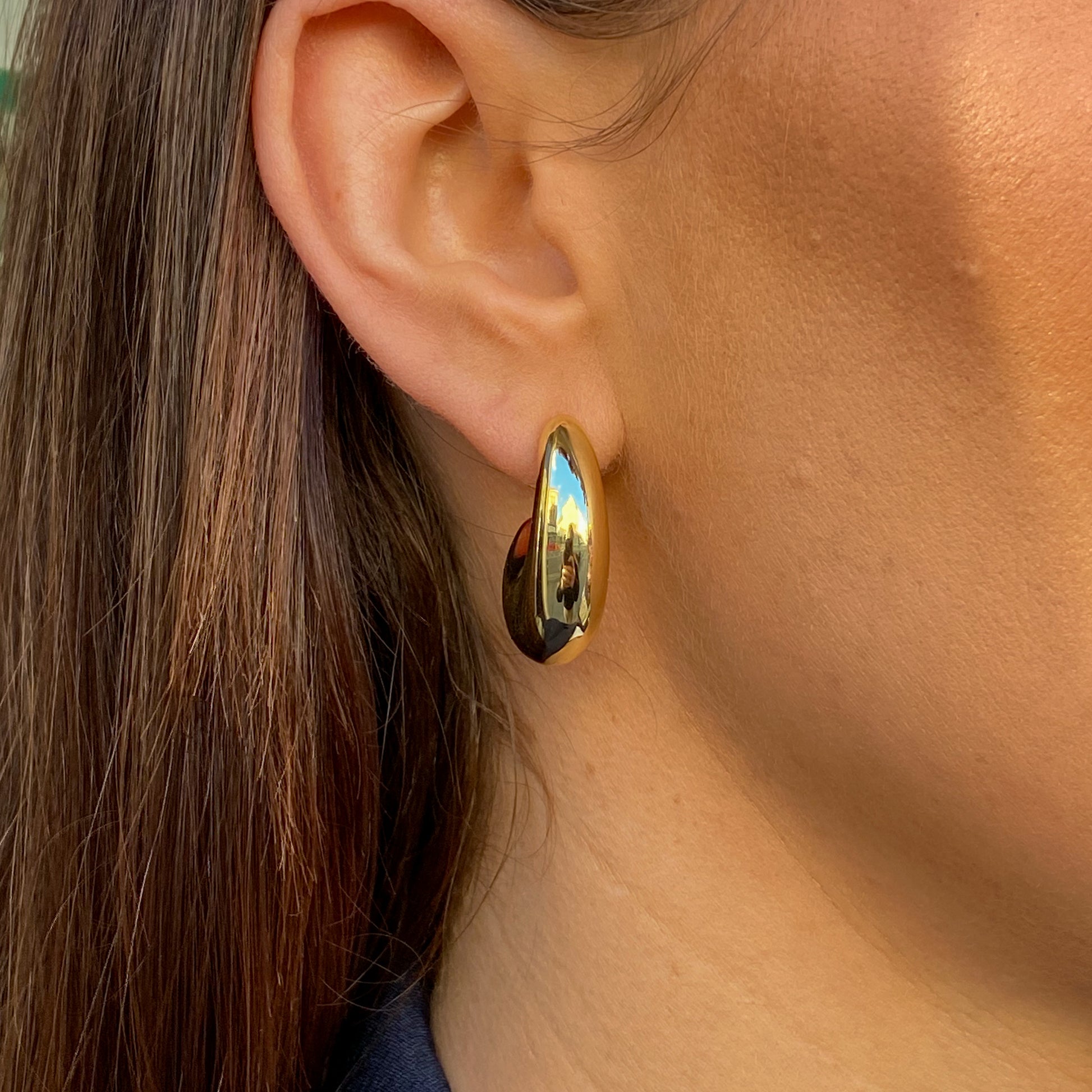 Sunshine Chunky Hoop Earrings - John Ross Jewellers