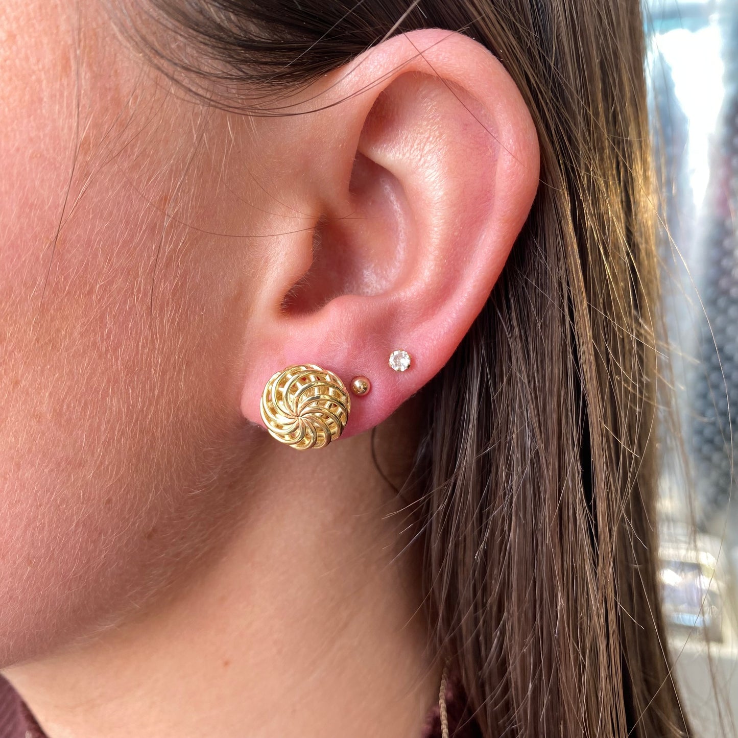 Sunshine CZ Marigold Stud Earrings - John Ross Jewellers