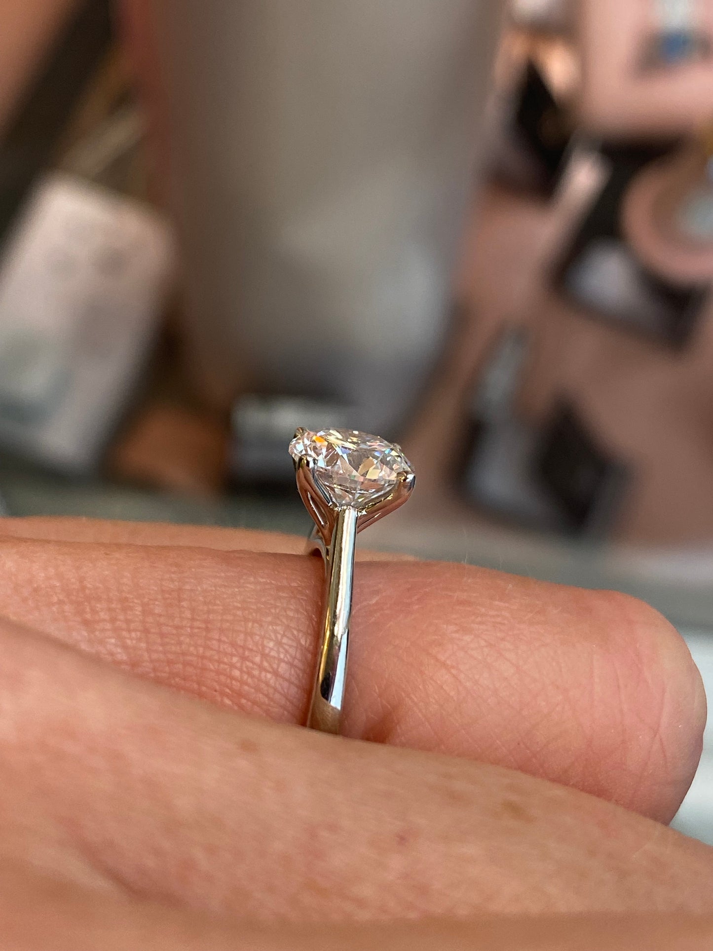 Platinum Solitaire Engagement Ring | 2.00ct Certificated Lab