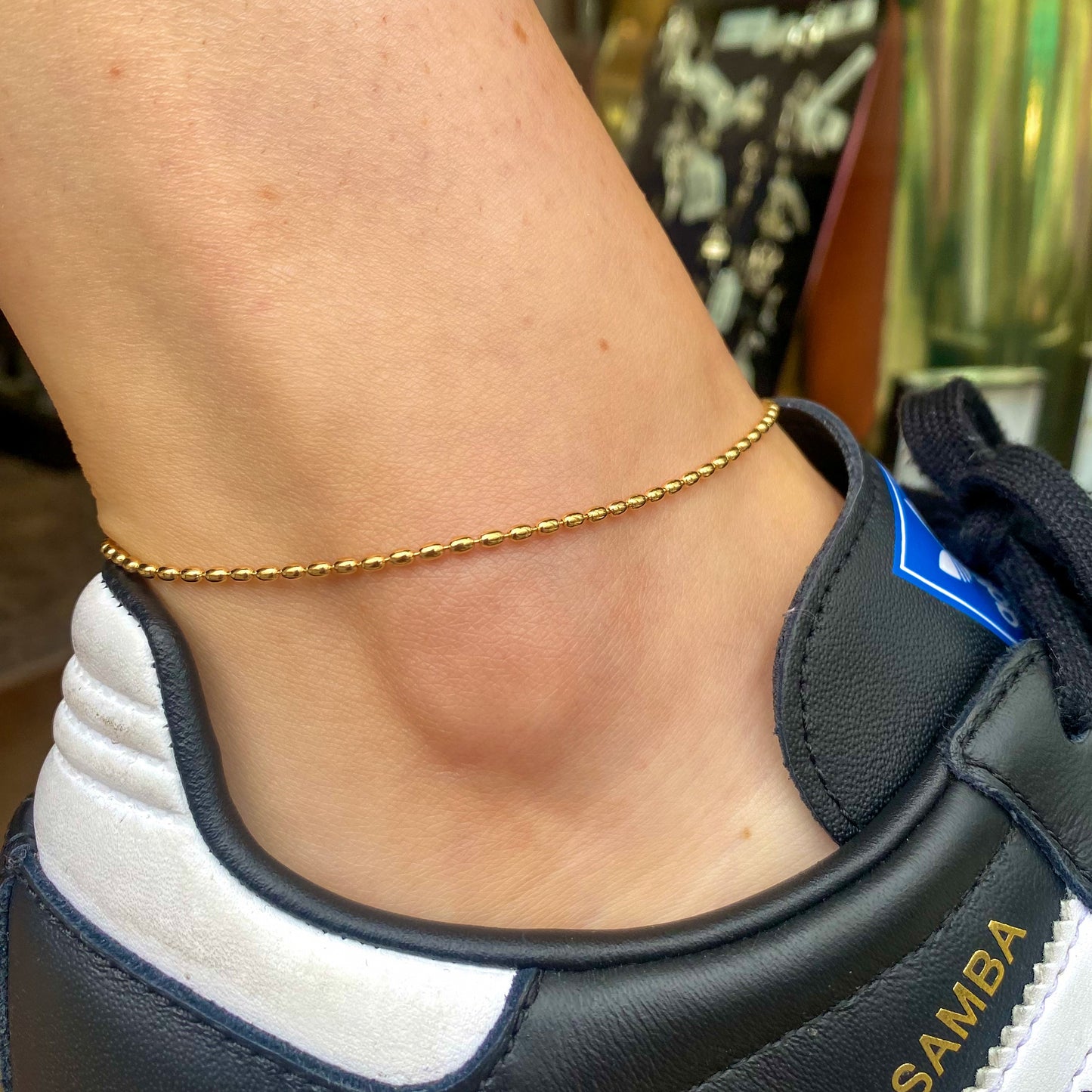 Sunshine Seed Chain Anklet | 25.5cm - John Ross Jewellers