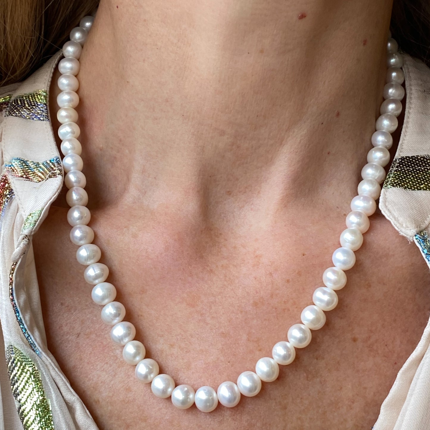 Cultured Freshwater Pearl Necklace - 7-8mm | 50cm - John Ross Jewellers