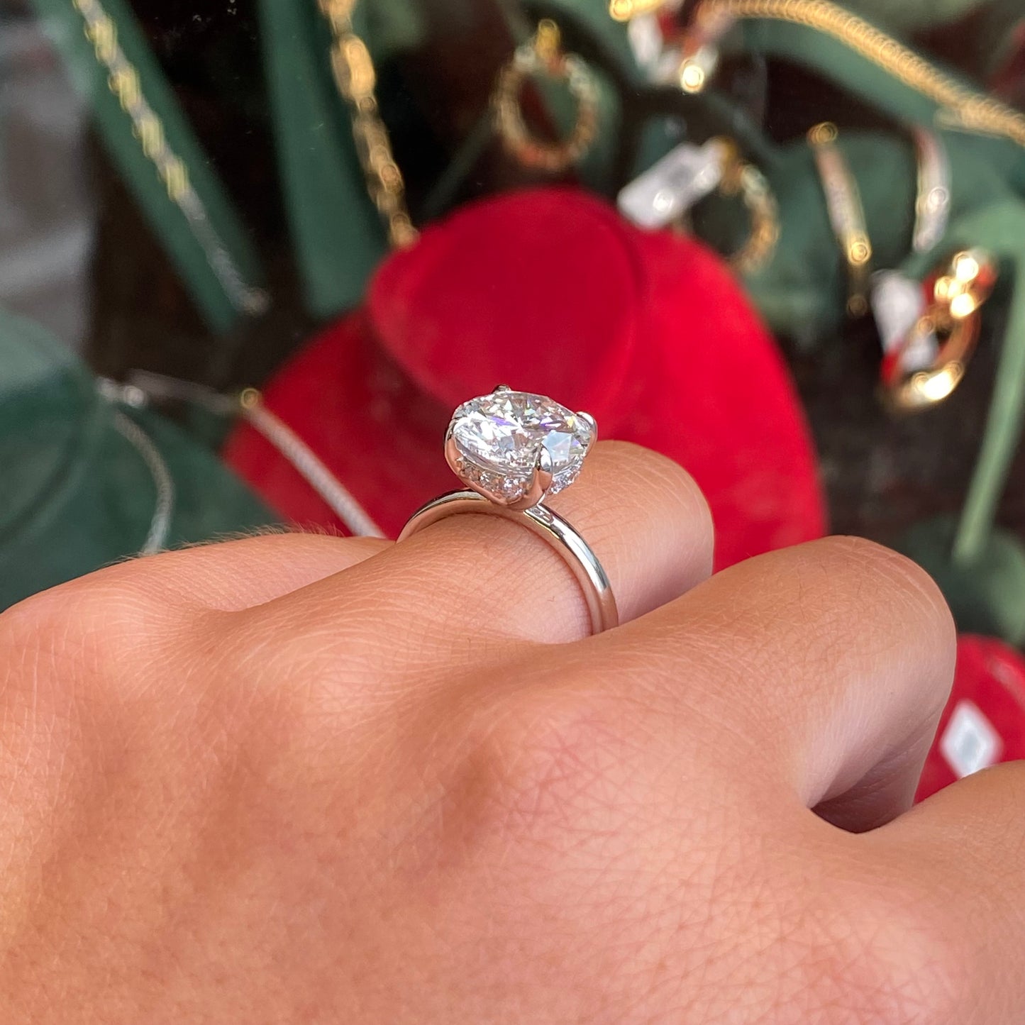 Platinum Solitaire Engagement Ring | 4.03ct Lab Certificated