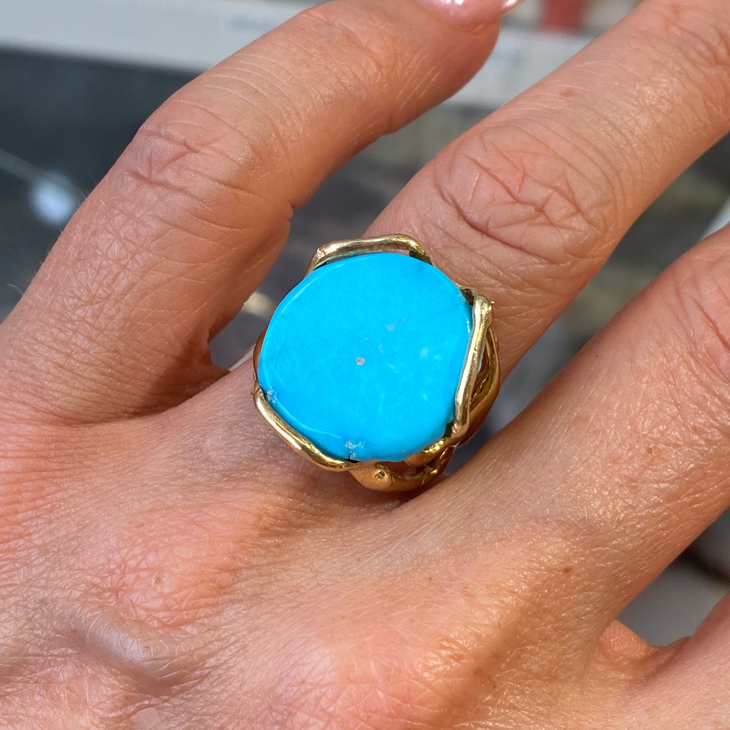Tortuga Turquoise Ring | Van H. Jewelry