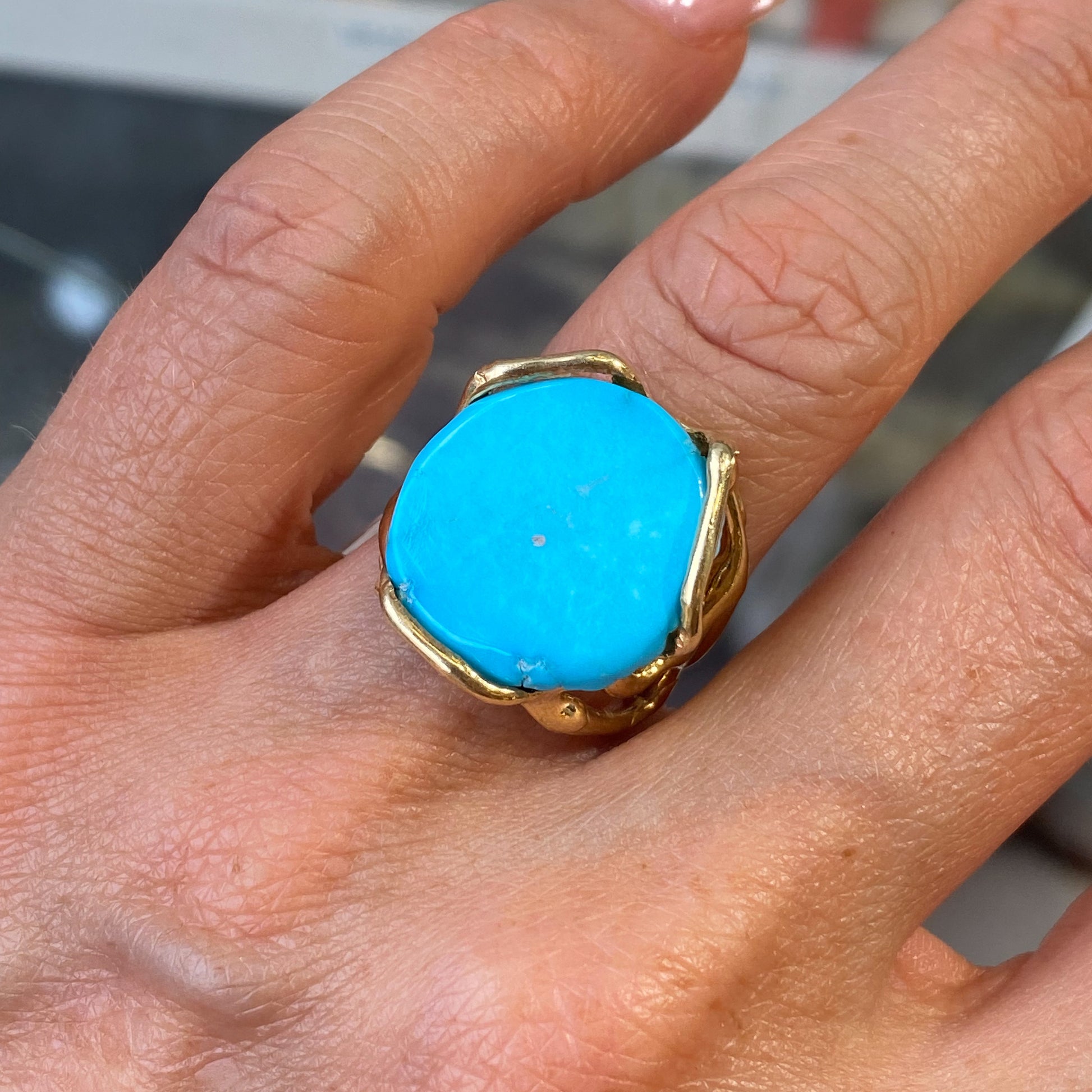 Turquoise Ring | Round - John Ross Jewellers