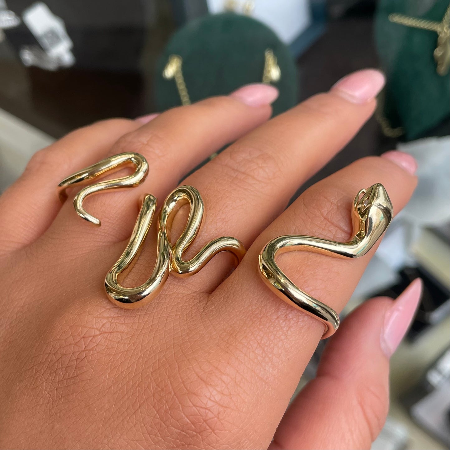 Sunshine Serpent Hand Ring
