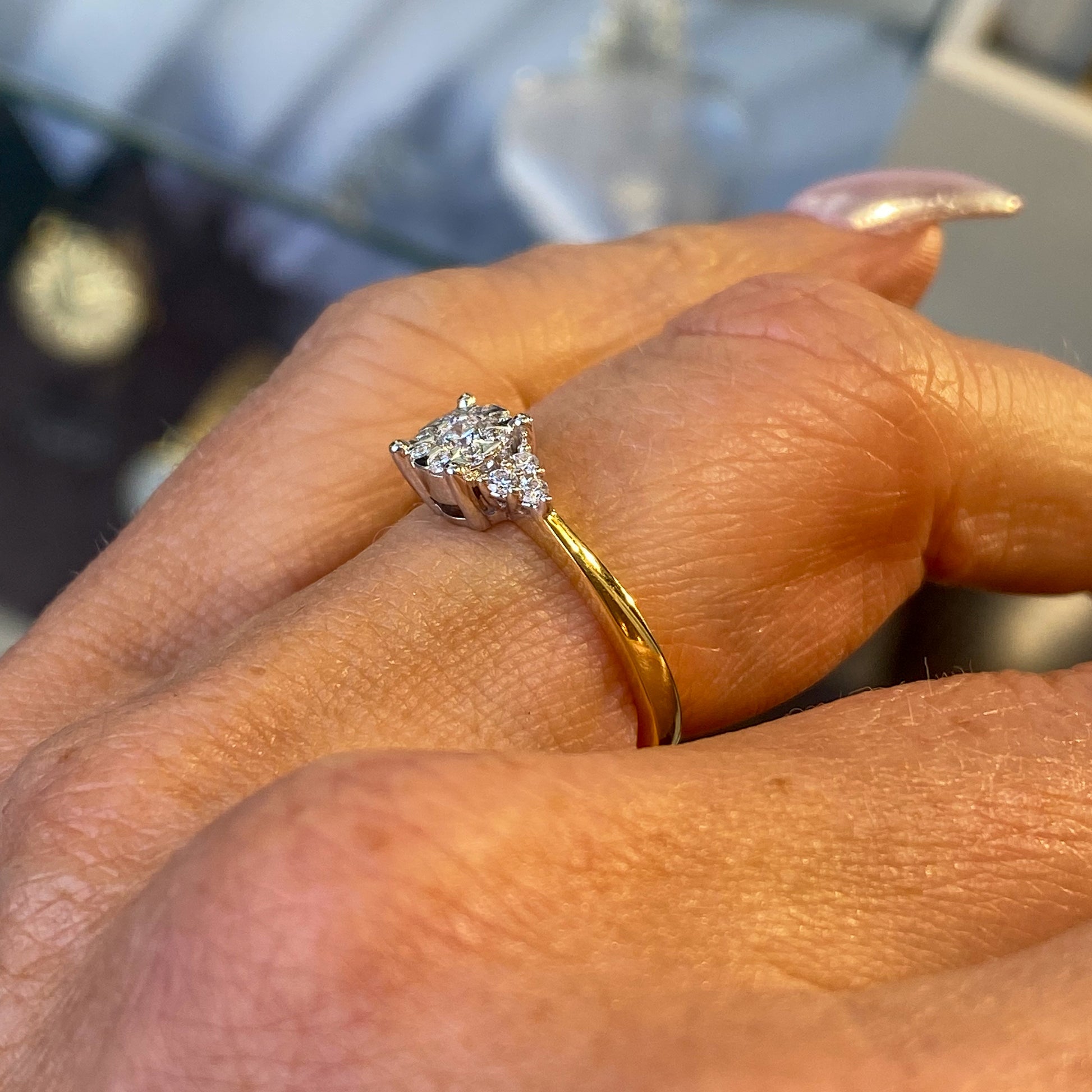 18ct Gold Diamond Engagement Ring | 0.27ct - John Ross Jewellers