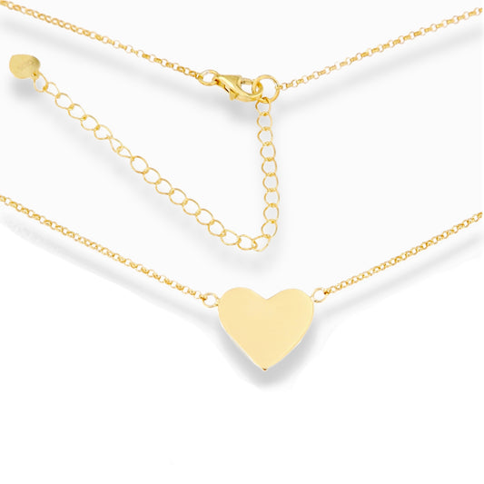 Sunshine Heart Disc Necklace - John Ross Jewellers