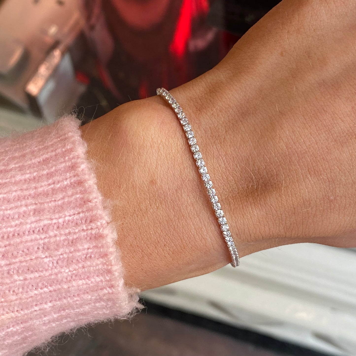 Silver 1.75mm CZ Tennis Bracelet | 16.5+3cm - John Ross Jewellers