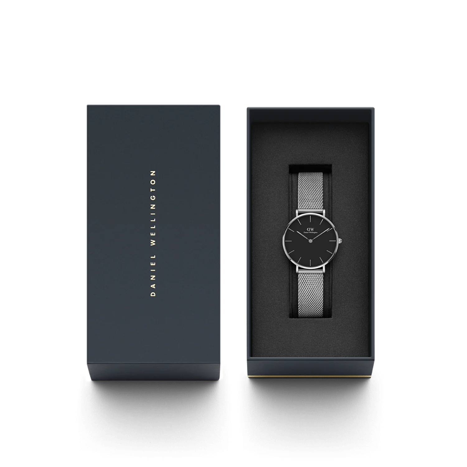 Daniel Wellington Petite Sterling Black | 36mm - John Ross Jewellers