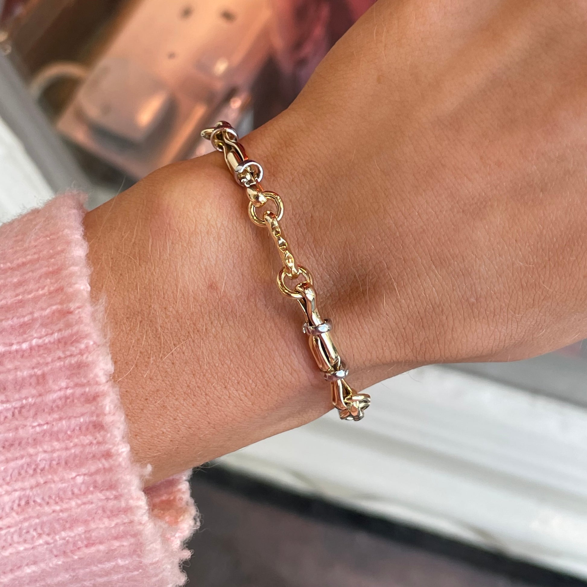 Sunshine Two Tone Bracelet | 21cm - John Ross Jewellers