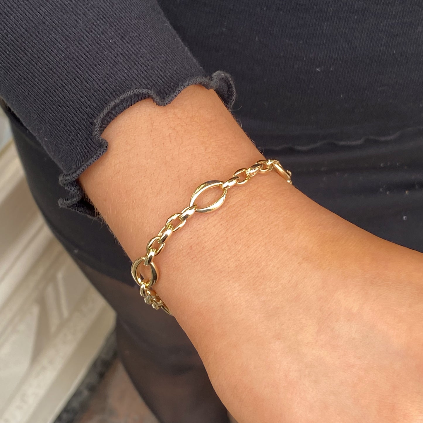 9ct Gold Fancy & Chunky Bracelet - John Ross Jewellers