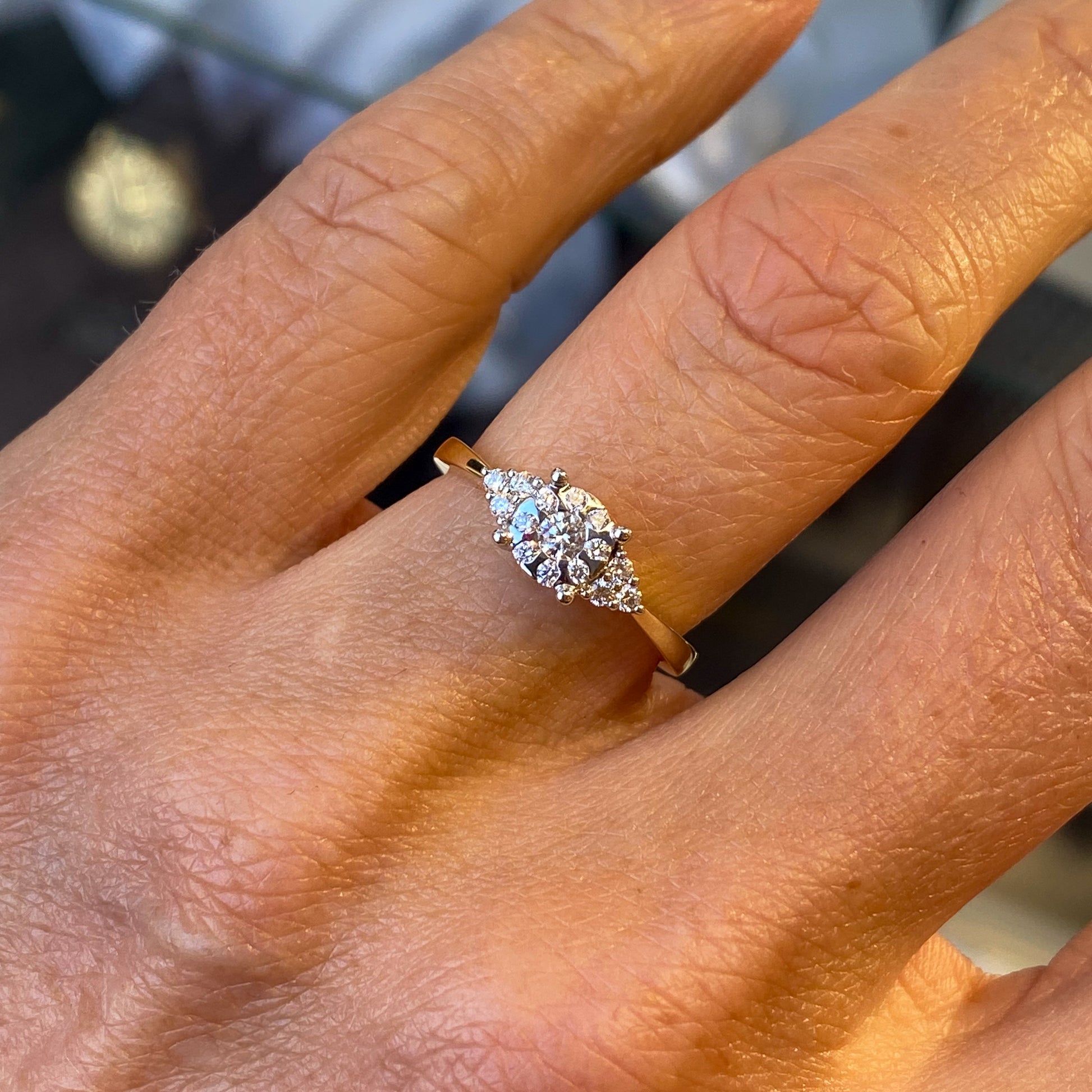18ct Gold Diamond Engagement Ring | 0.27ct - John Ross Jewellers