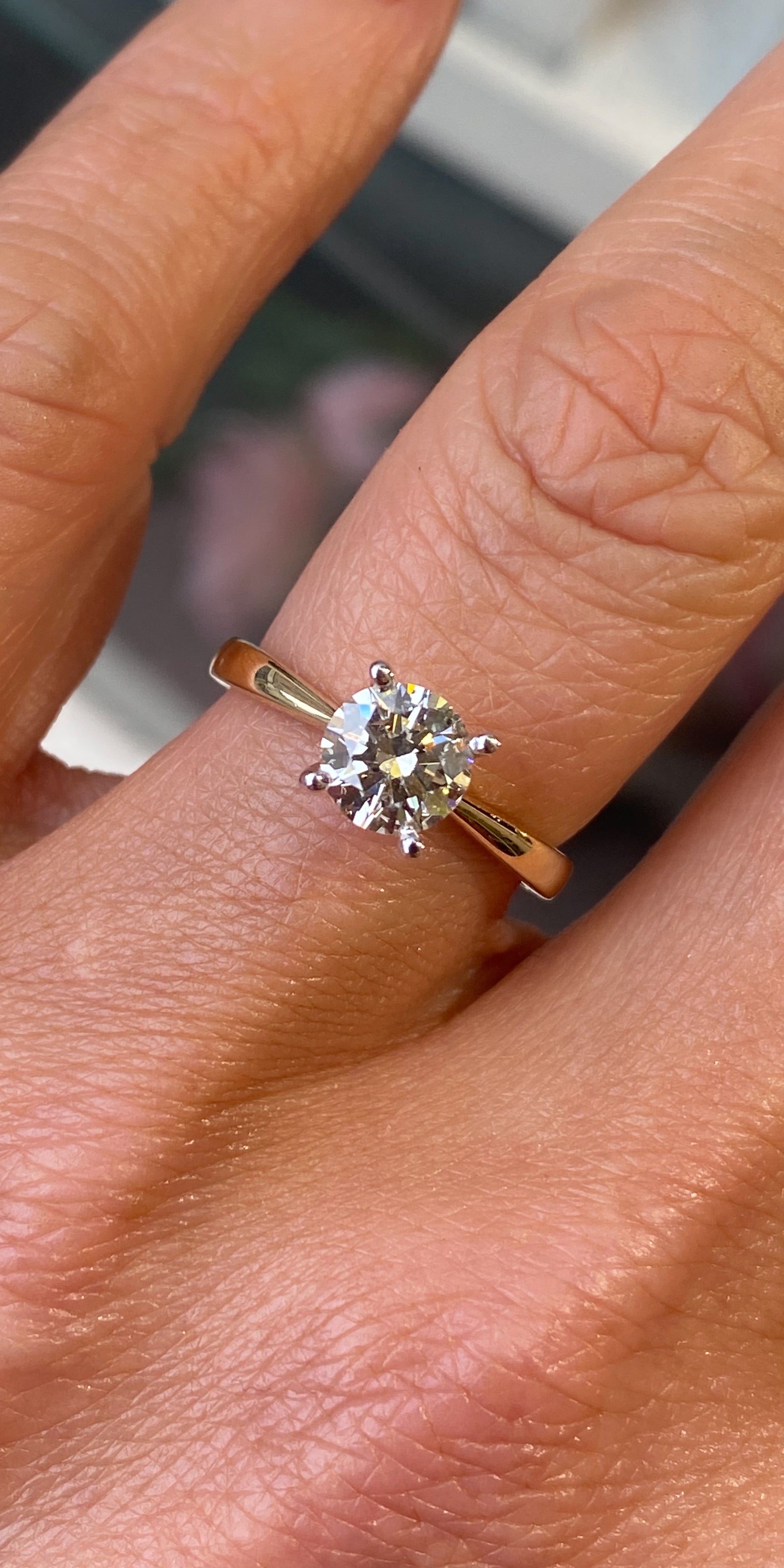 18ct Gold Diamond Solitaire Engagement Ring | 1.00ct Non Certificated - John Ross Jewellers