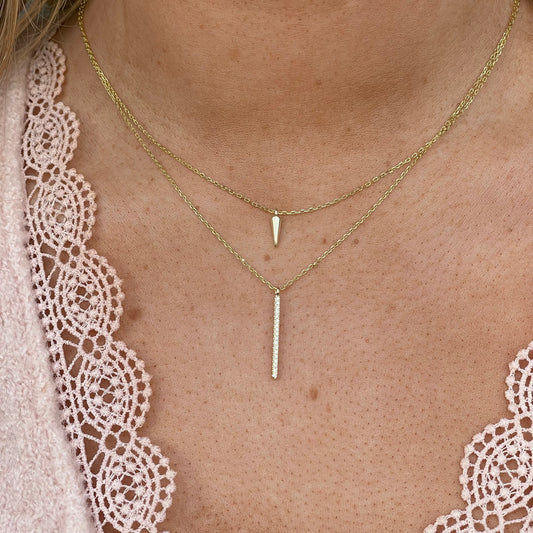 Sunshine CZ Double Necklace | 40-42+3cm