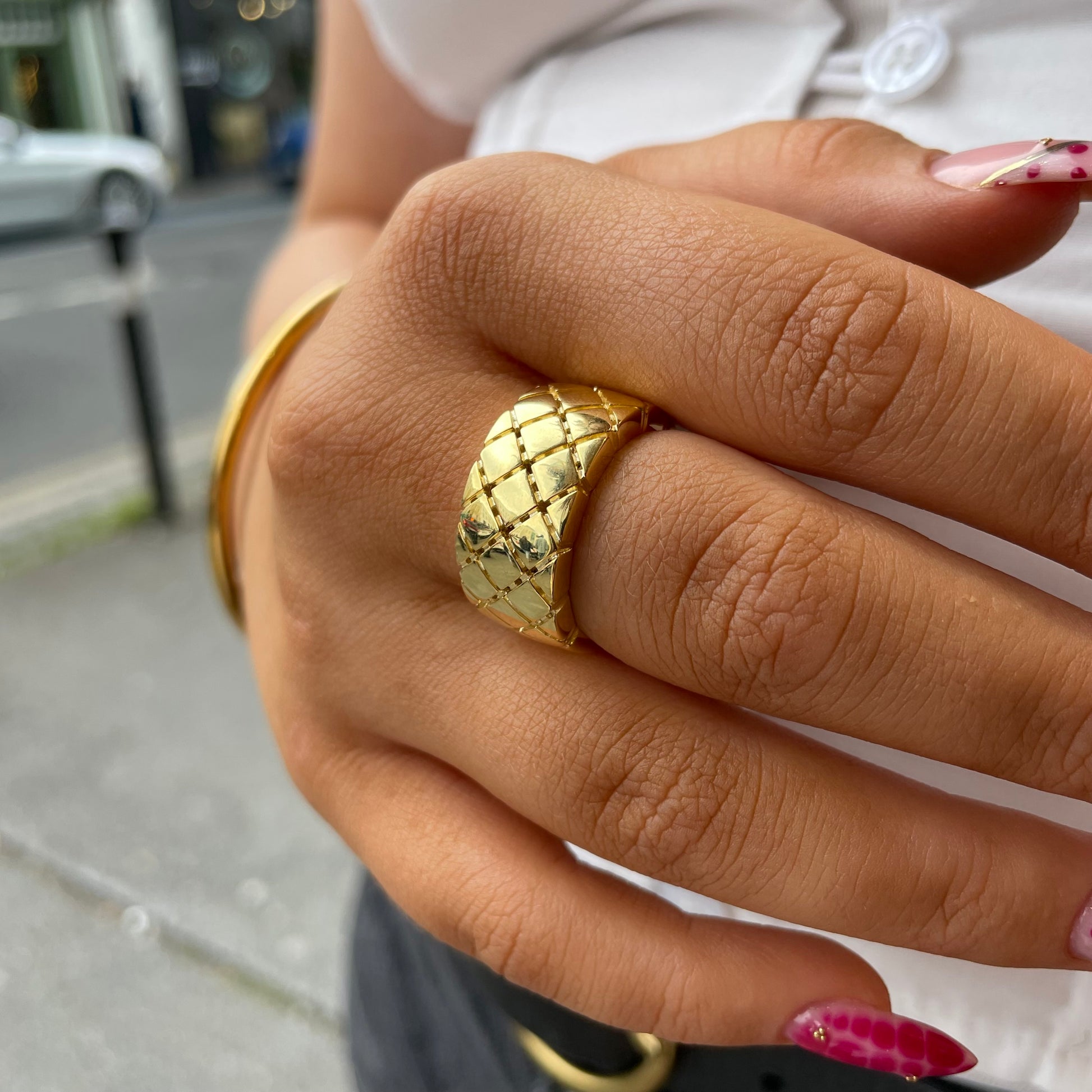Sunshine Chunky Matelassé Ring - John Ross Jewellers