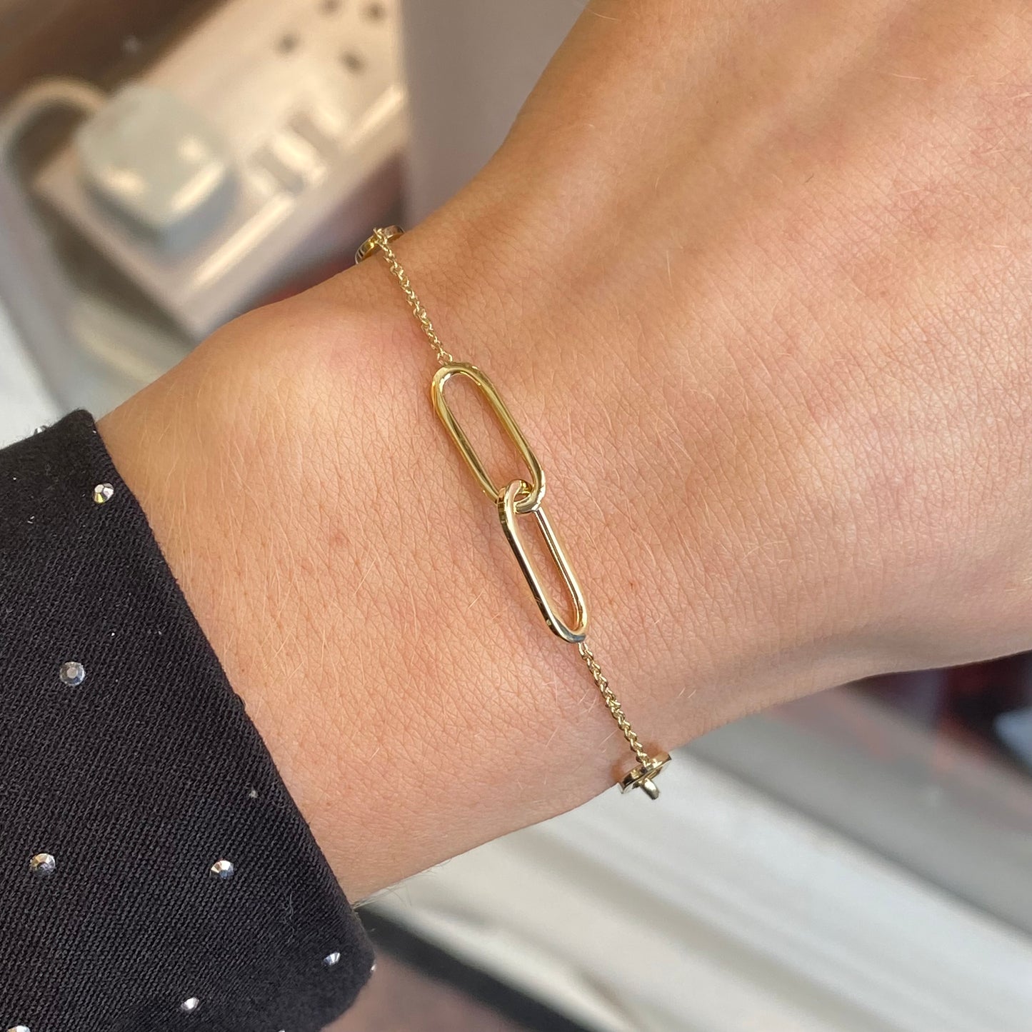 9ct Gold Paper Link Bracelet - John Ross Jewellers