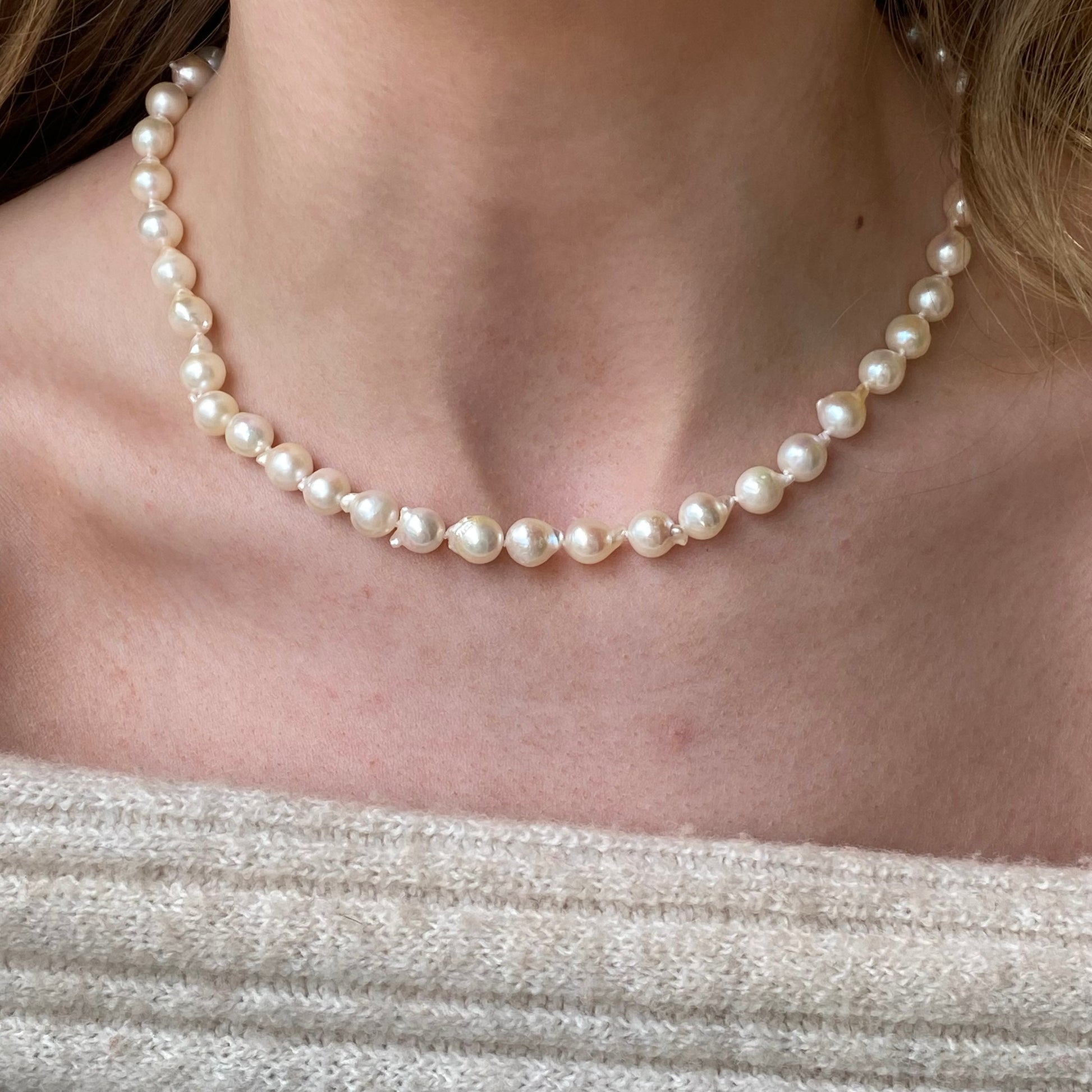 Akoya Cultured Pearl Necklace | 7.0-7.5mm - John Ross Jewellers