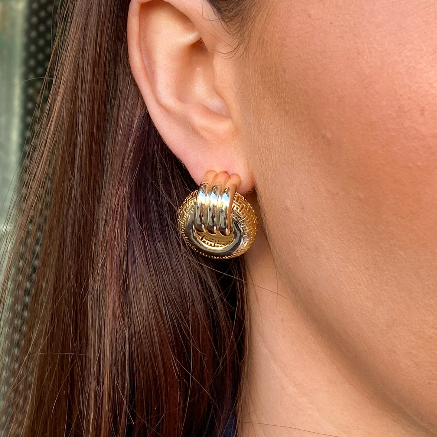 Sunshine Chunky Doorknocker Stud Earrings - John Ross Jewellers