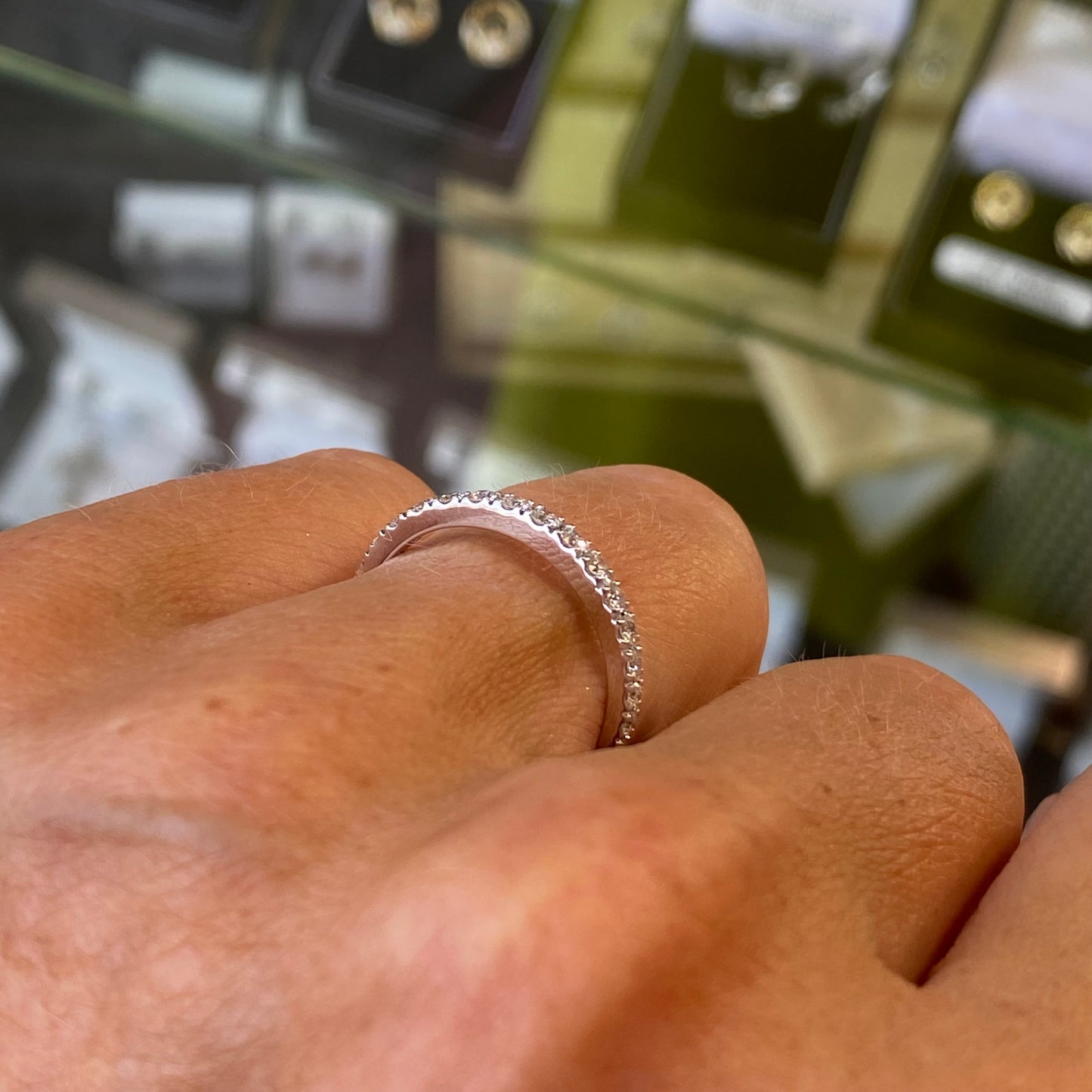 18ct Gold Diamond Eternity Ring 0.35ct | Graduated - John Ross Jewellers