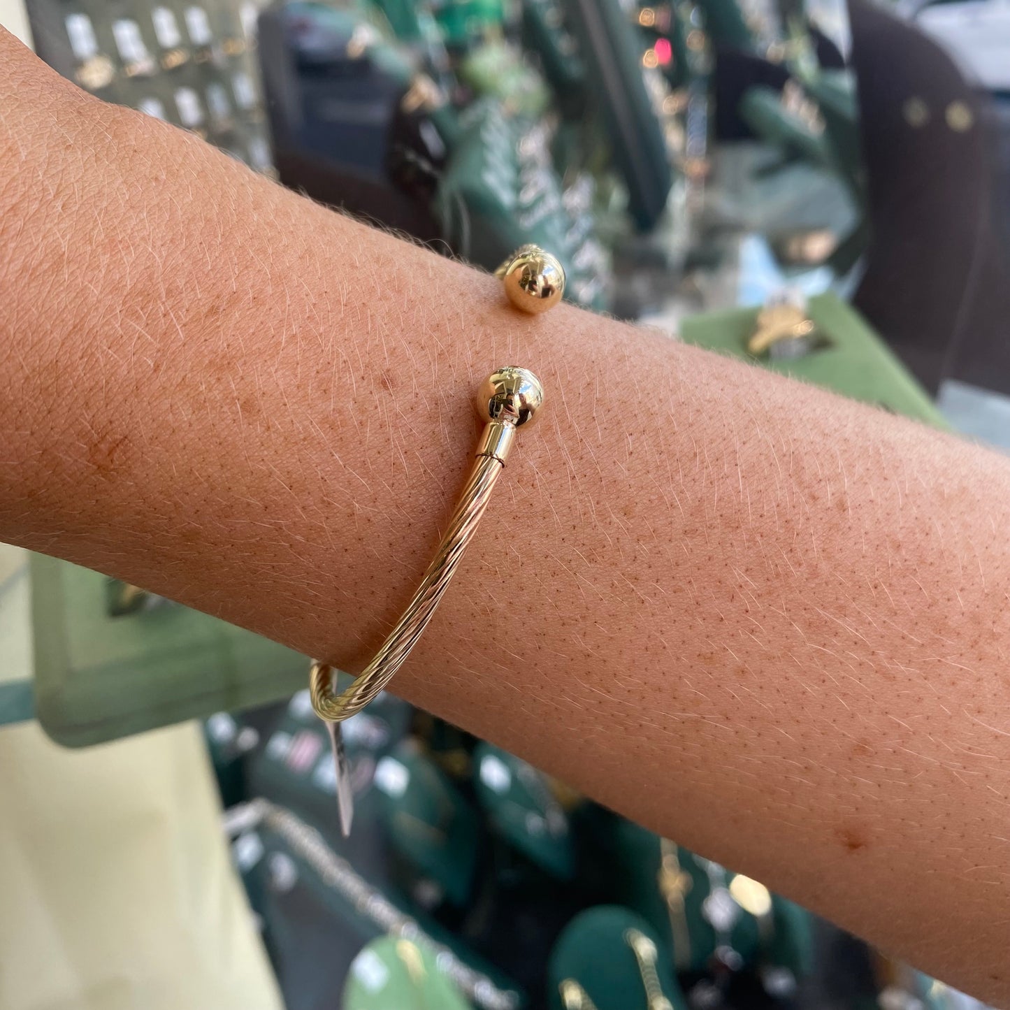 9ct Gold Twist Torc Bangle