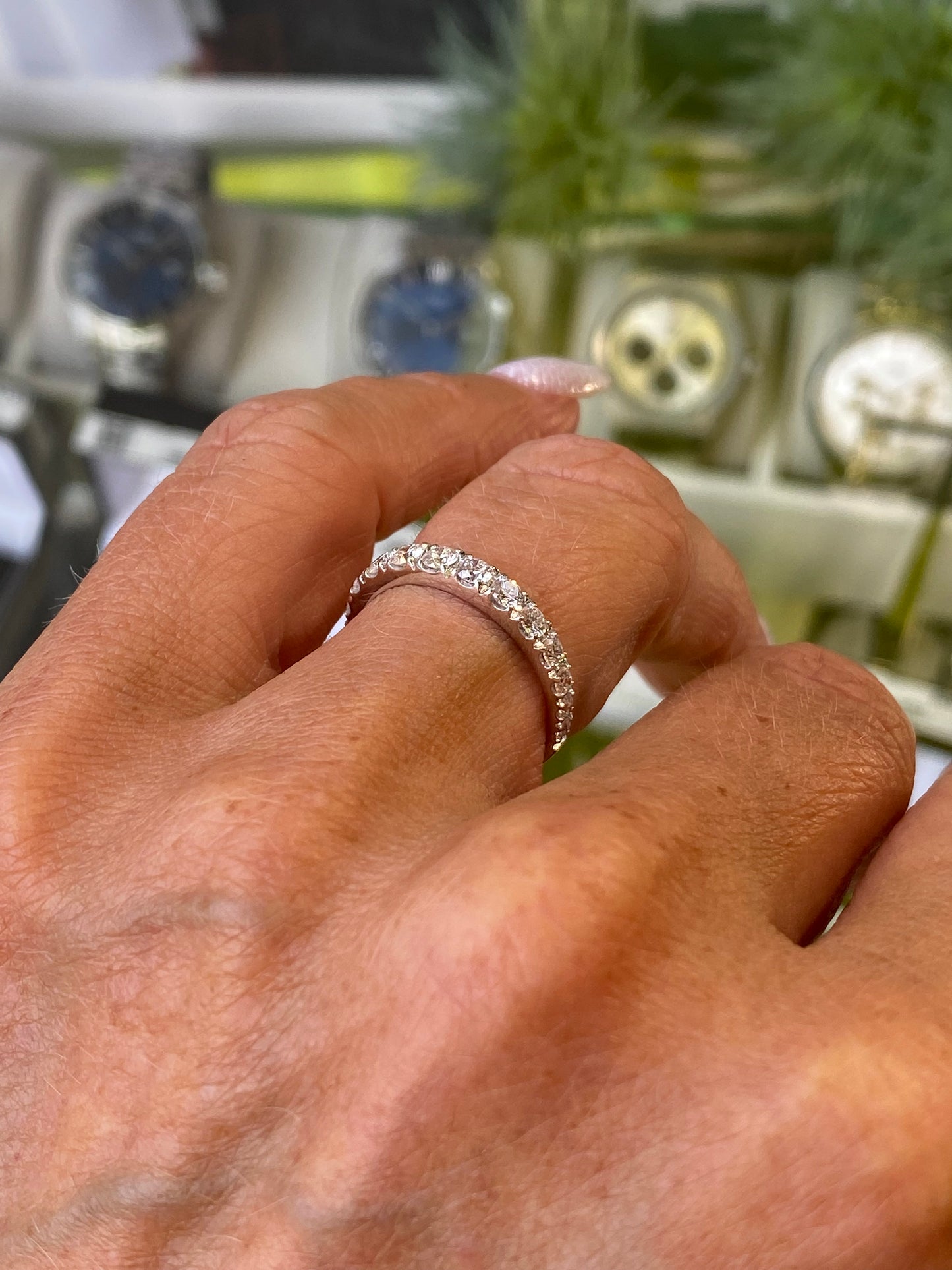 18ct Gold Diamond Eternity Ring 0.81ct | Graduated - John Ross Jewellers