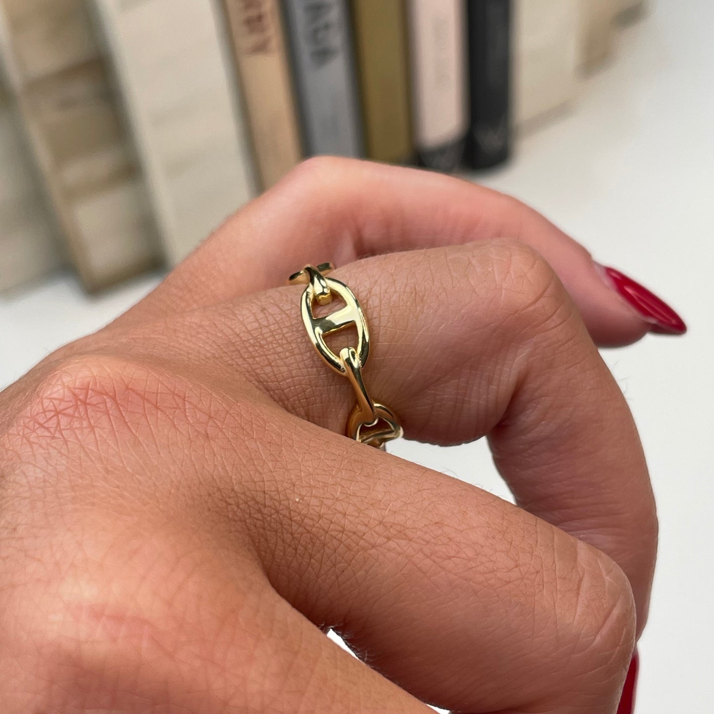 Sunshine Stirrup Link Ring - John Ross Jewellers