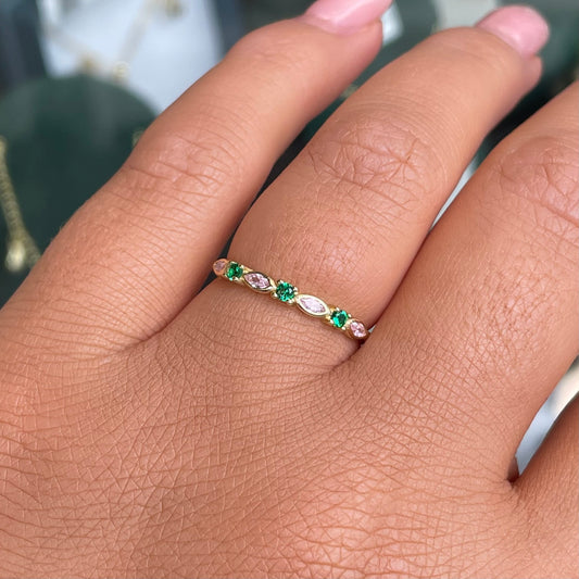 Sunshine Dainty Multicolour Ring