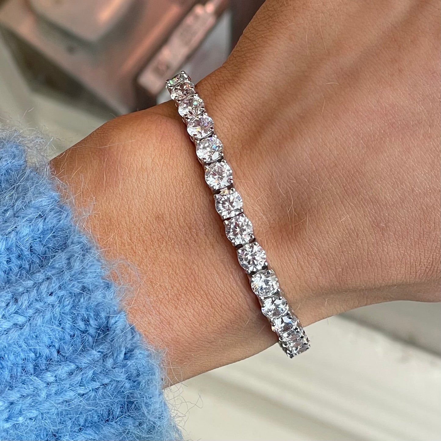 Silver 5mm CZ Tennis Bracelet | 17+3cm - John Ross Jewellers