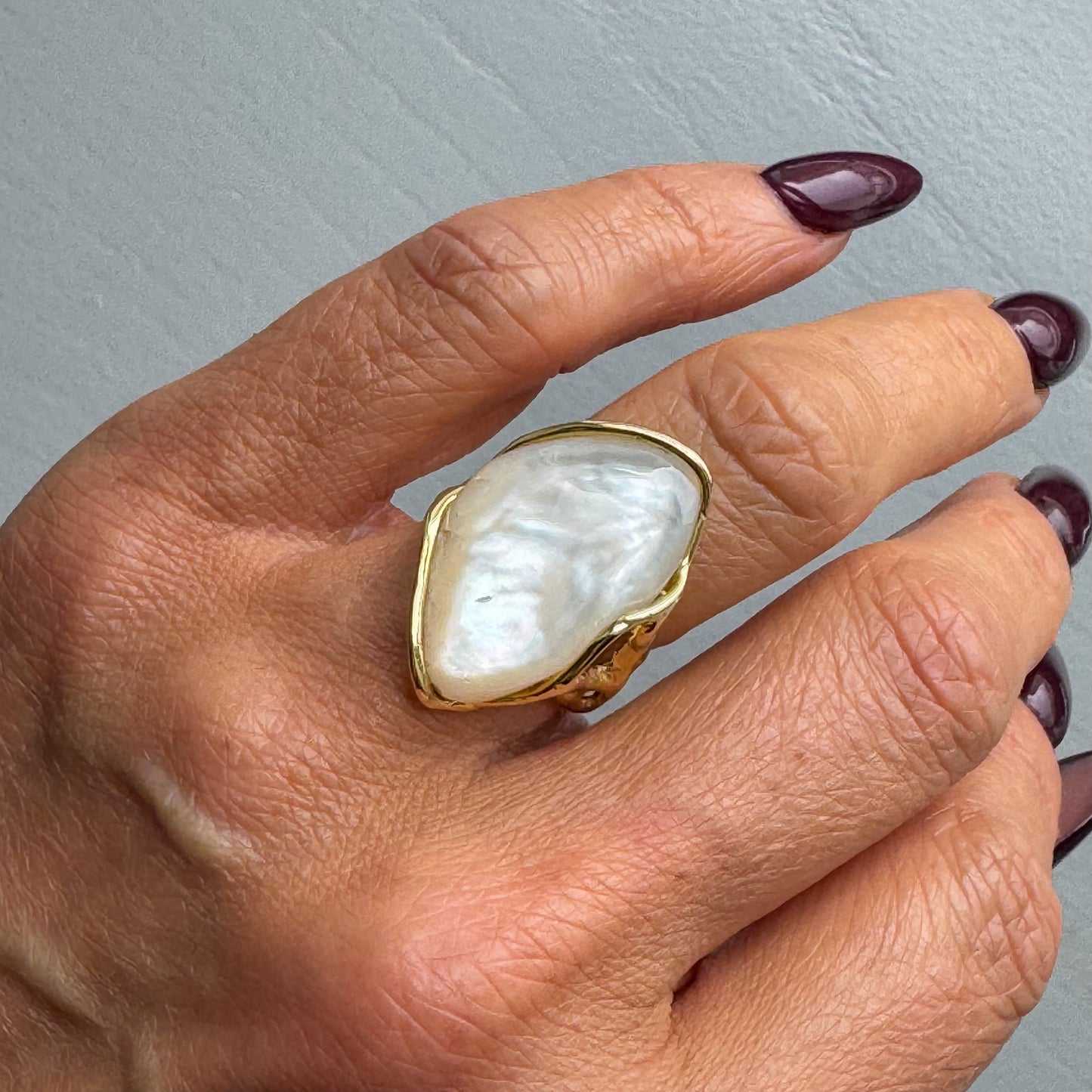 Mother of Pearl Ring | 16x26mm