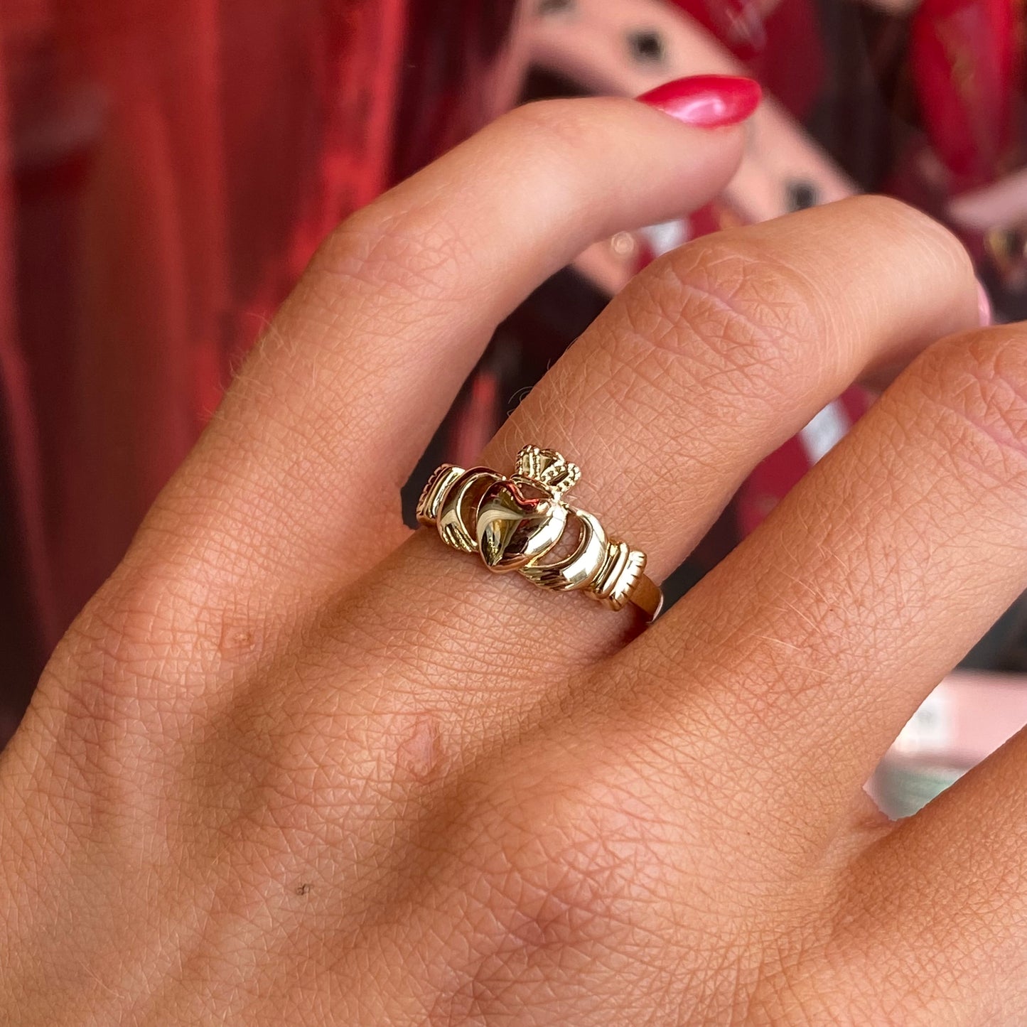 Rolled Gold Claddagh Ring - John Ross Jewellers