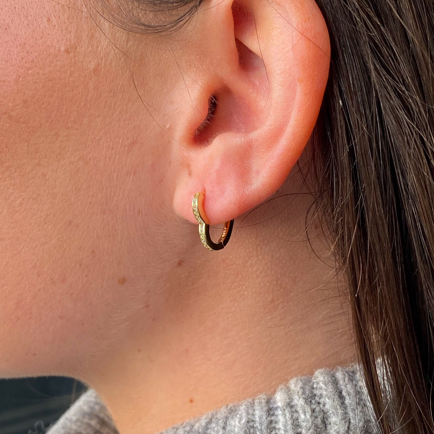 Sunshine Heart Hoop Earrings - John Ross Jewellers