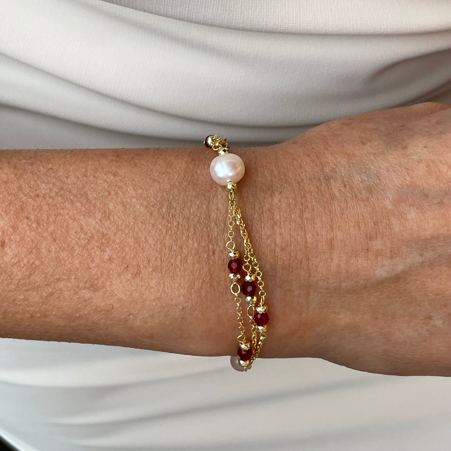 Baroque Bracelet | Oia | Pearls & Quartz - John Ross Jewellers